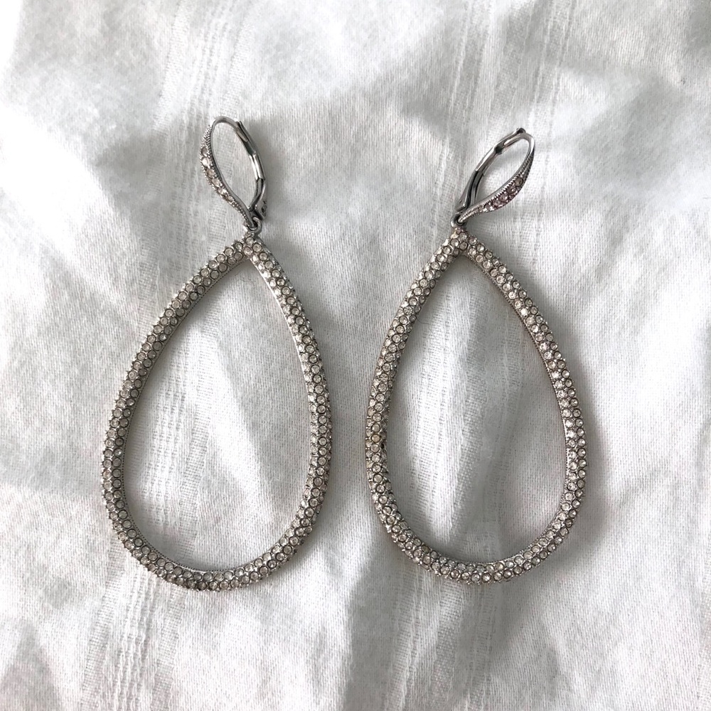Crystal Oval Hoops